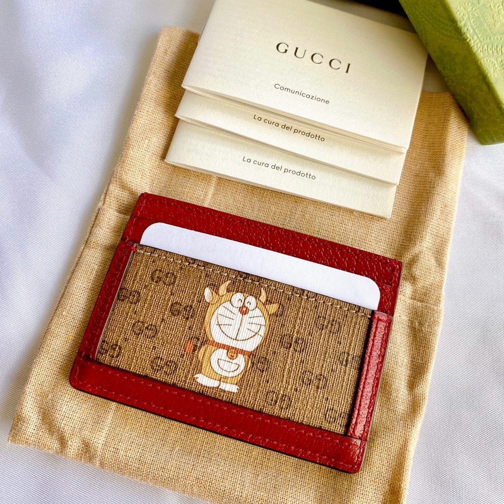 Doraemon Gucci Card Case Fujiko-Pro Brand New 🔥🔥🔥
